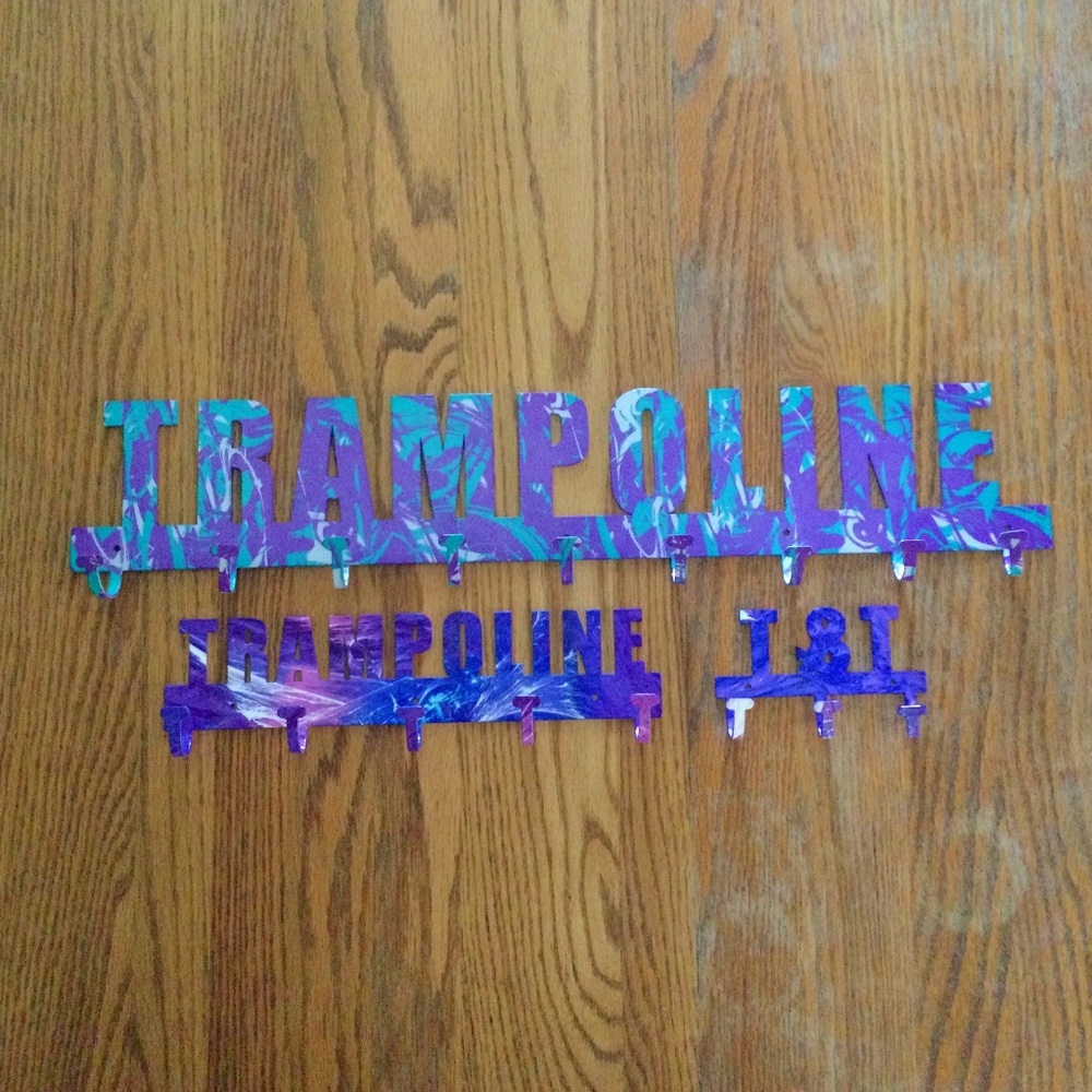 Gymnastics (Trampoline) Awards Display Wall Hanger Bundle